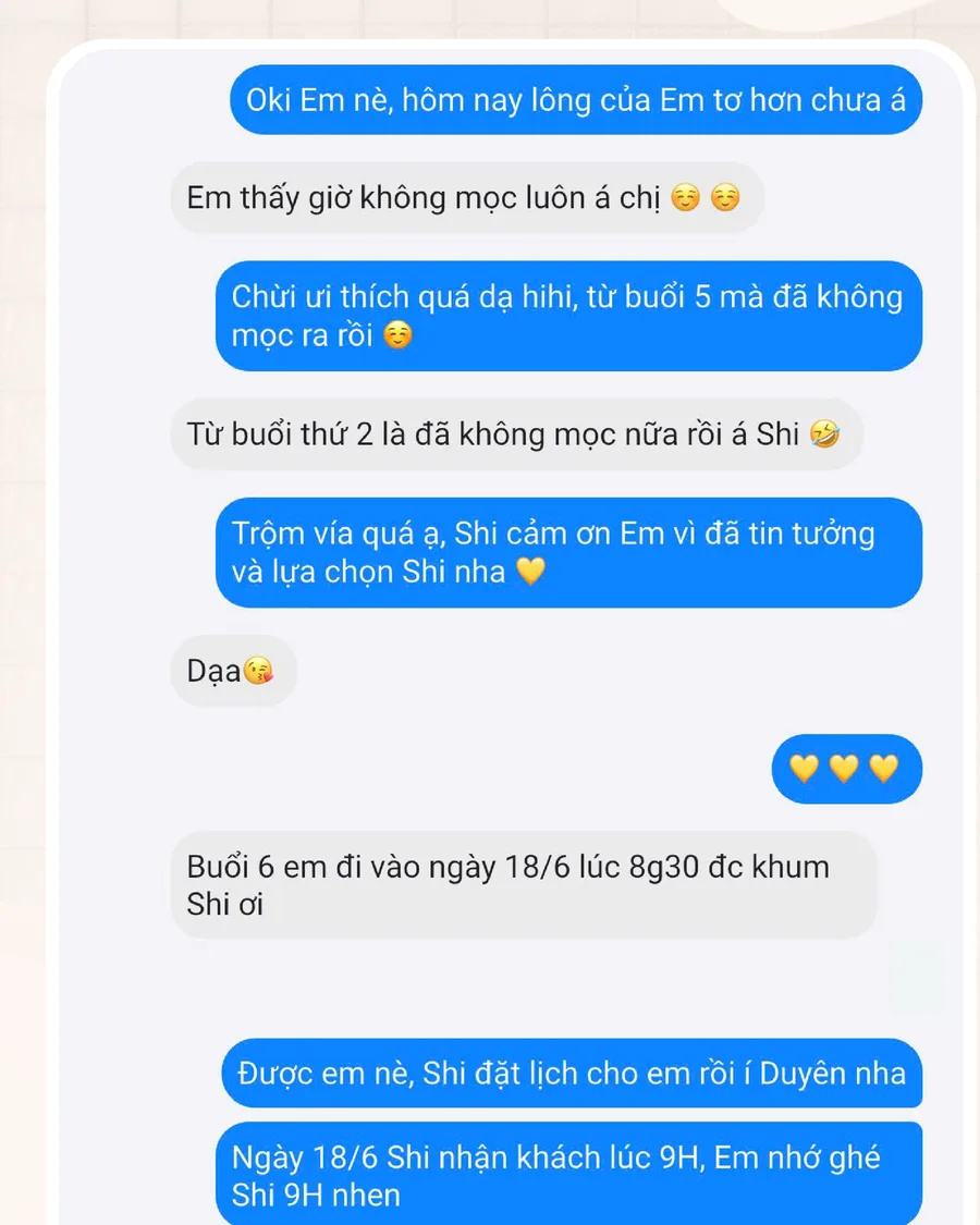 Tin nhắn của Duyên gửi Shi
